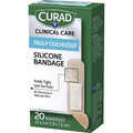 Medline Curad Silicone Flexible Fabric Bandages, Beige, 20 / Box, MIICUR5002V1