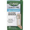Medline Curad Silicone Flexible Fabric Bandages, Beige, 20 / Box, MIICUR5002V1
