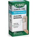 Medline Curad Silicone Flexible Fabric Bandages, Beige, 20 / Box, MIICUR5002V1