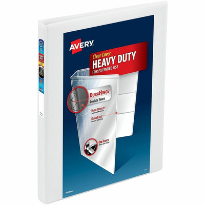 Avery One Touch Heavy-Duty View Binder, White, 8 1/2" Width x 11" Length, 6 / Carton — view 1