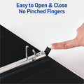 Avery One Touch Heavy-Duty View Binder, White, 8 1/2" Width x 11" Length, 6 / Carton, AVE79380