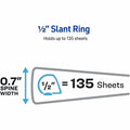 Avery One Touch Heavy-Duty View Binder, White, 8 1/2" Width x 11" Length, 6 / Carton, AVE79380
