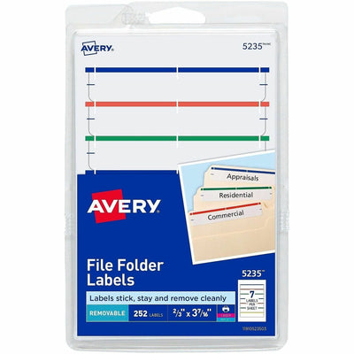 Avery Removable File Folder Labels, Yellow, 1 Carton — view 1