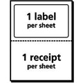 Avery TrueBlock Paper Receipt Shipping Labels, White, 1 Carton, AVE08127