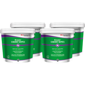 S. C. Johnson & Son SC Johnson Kresto Heavy-Duty XL Hand Wipes, Red, 4 / Carton, SJNKCW130WCT
