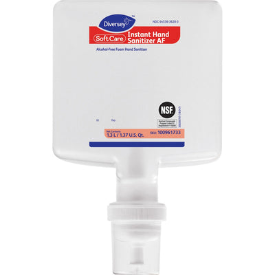 Diversey Soft Care Hand Sanitizer Foam Refill, Clear, DVO100961733