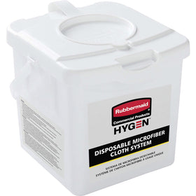 Rubbermaid Commercial HYGEN Microfiber Charging Tub, White, 1 Carton, RCP2135007