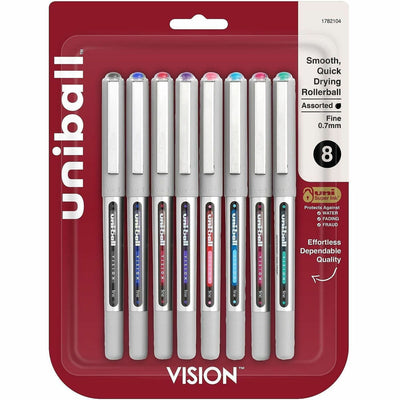 uni-ball uniball™ Vision Rollerball Pen, 8 / Pack, UBC1782104
