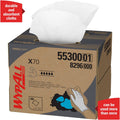 Kimberly-Clark Wypall Power Clean X70 Medium Duty Cloths, White, 1 Carton, KCC55300