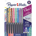 Newell Paper Mate Flair Medium Tip Metallic Pens, 8 / Pack, PAP2134319