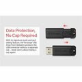 Verbatim America 32GB PinStripe USB 3.2 Flash Drive Business Pack, Black, 10 / Pack, VER70902