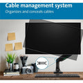 Kensington Computer SmartFit Mounting Arm for Monitor, Curved Screen Display, Flat Panel Display - Black - Landscape/Portrait, KMW59600
