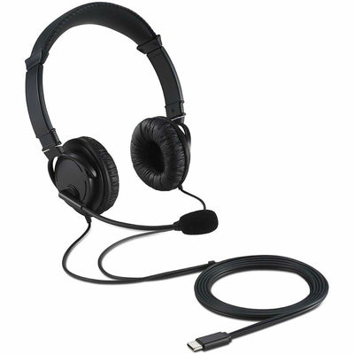 Kensington Computer USB-C Hi-Fi Headphones with Mic, Black, KMW97457