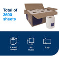 Essity Hygiene and Health AB TORK Advanced Soft Centerfeed Hand Towel, 2-Ply, White, 600 / Roll, TRK121201