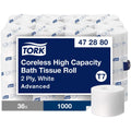 Essity Hygiene and Health AB TORK Advanced Coreless High Capacity Bath Tissue, White, 36 / Carton, TRK472880