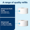 Essity Hygiene and Health AB TORK Tork Twin Mini Jumbo Toilet Paper Roll Dispenser Black T2, 2 x Roll, TRK5555290