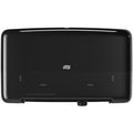 Essity Hygiene and Health AB TORK Tork Twin Mini Jumbo Toilet Paper Roll Dispenser Black T2, 2 x Roll, TRK5555290