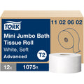 Essity Hygiene and Health AB TORK Soft Mini Jumbo Toilet Paper Roll White T2, 12 / Roll, TRK11020602