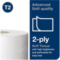Essity Hygiene and Health AB TORK Soft Mini Jumbo Toilet Paper Roll White T2, 12 / Roll, TRK11020602