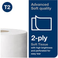 Essity Hygiene and Health AB TORK Mini Jumbo Toilet Paper Roll White T2, 12 / Carton, TRK12024402