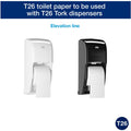 Essity Hygiene and Health AB TORK High-Capacity Toilet Paper Roll White T26, 36 / Carton, TRK110292A