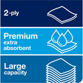 Essity Hygiene and Health AB TORK Matic Extra Soft Hand Towel Roll White with Blue Leaf H1, 6 / Carton, TRK290094