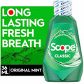 Procter & Gamble Crest Scope Classic Mouthwash, Green, 180 / Carton, PGC97506