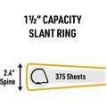 Avery UltraDuty Ring Binder, Yellow, 8 1/2" Width x 11" Length, AVE77711