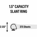 Avery Magnetic Hanging Binder Rings, Silver, 8 1/2" Width x 11" Length, AVE77715