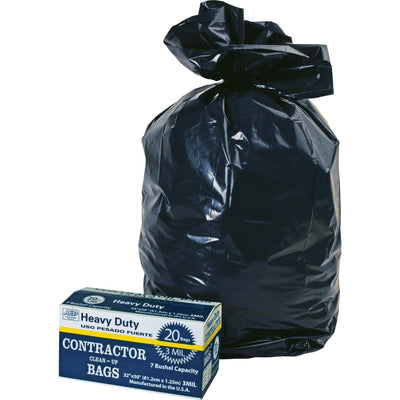 AEP Berry Heavy Duty Contractor Bags, Black, 20 / Carton, WBI0186470