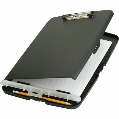 Officemate Slim Clipboard Storage Box, Charcoal, 8 1/2" Width x 11" Length, OIC83308