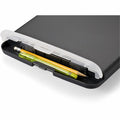 Officemate Slim Clipboard Storage Box, Charcoal, 8 1/2" Width x 11" Length, OIC83308
