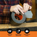 Gorilla Glue Tough & Wide Tape, Black, 1 Roll, GOR106425
