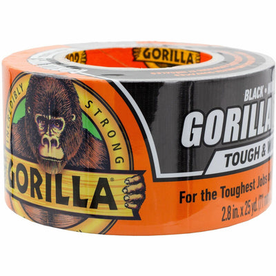 Gorilla Glue Tough & Wide Tape, Black, 1 Roll, GOR106425