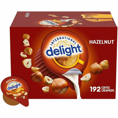 WhiteWave Foods Delight Hazelnut Liquid Creamer Singles, 192 / Carton, ITD101522