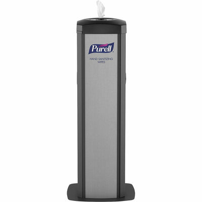 Gojo PURELL DS360 Hand Sanitizing Wipes Station, Black, 1 Carton, GOJ911401SLVHSW
