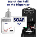 Gojo PURELL CS6 Soap Dispenser, Gray, 1 Carton, GOJ653401