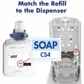 Gojo PURELL CS4 Soap Dispenser, White, 1 Carton, GOJ513001
