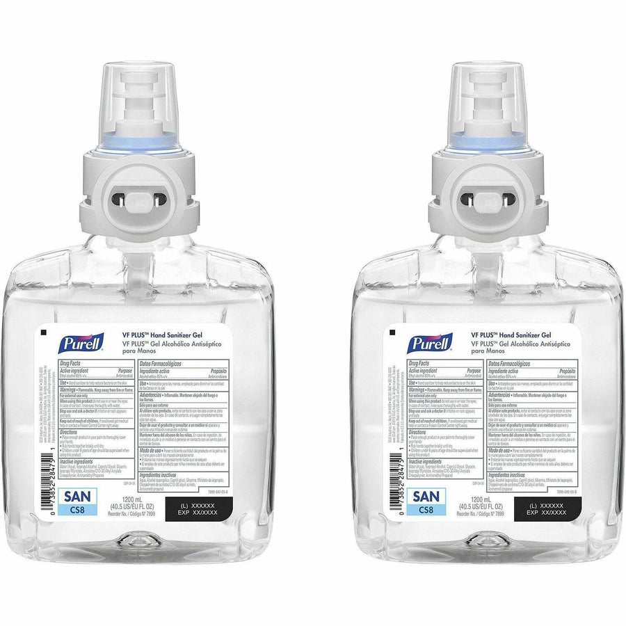 PURELL® CS8 Refill VF Plus Hand Sanitizer Gel, Hygienic, 1 Carton, GOJ7899-02