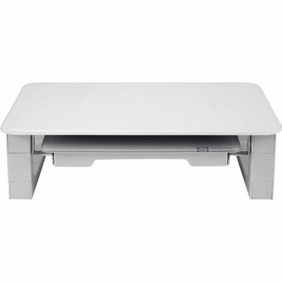 ACCO Quartet Monitor Riser with Glass Dry-Erase Board Desktop, White, QRTQ090GMRW01