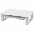 ACCO Quartet Monitor Riser with Glass Dry-Erase Board Desktop, White, QRTQ090GMRW01
