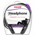 Maxell HP200MIC Headset, Black, MAX199929