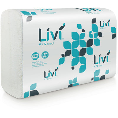 Solaris Paper Livi VPG Select Multifold Towel, White, 16 / Carton, SOL43514