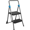 Dorel Cosco Steel 2-Step Folding Step Stool, Gray, CSC11829GGB