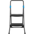 Dorel Cosco Steel 2-Step Folding Step Stool, Gray, CSC11829GGB
