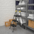 Dorel Cosco Steel 3-Step Folding Step Stool, Gray Orange, CSC11839GGO