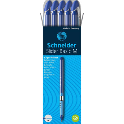 Schneider Schreibger�te GmbH Slider Basic Medium Ballpoint Pen, 10 / Pack, RED151103