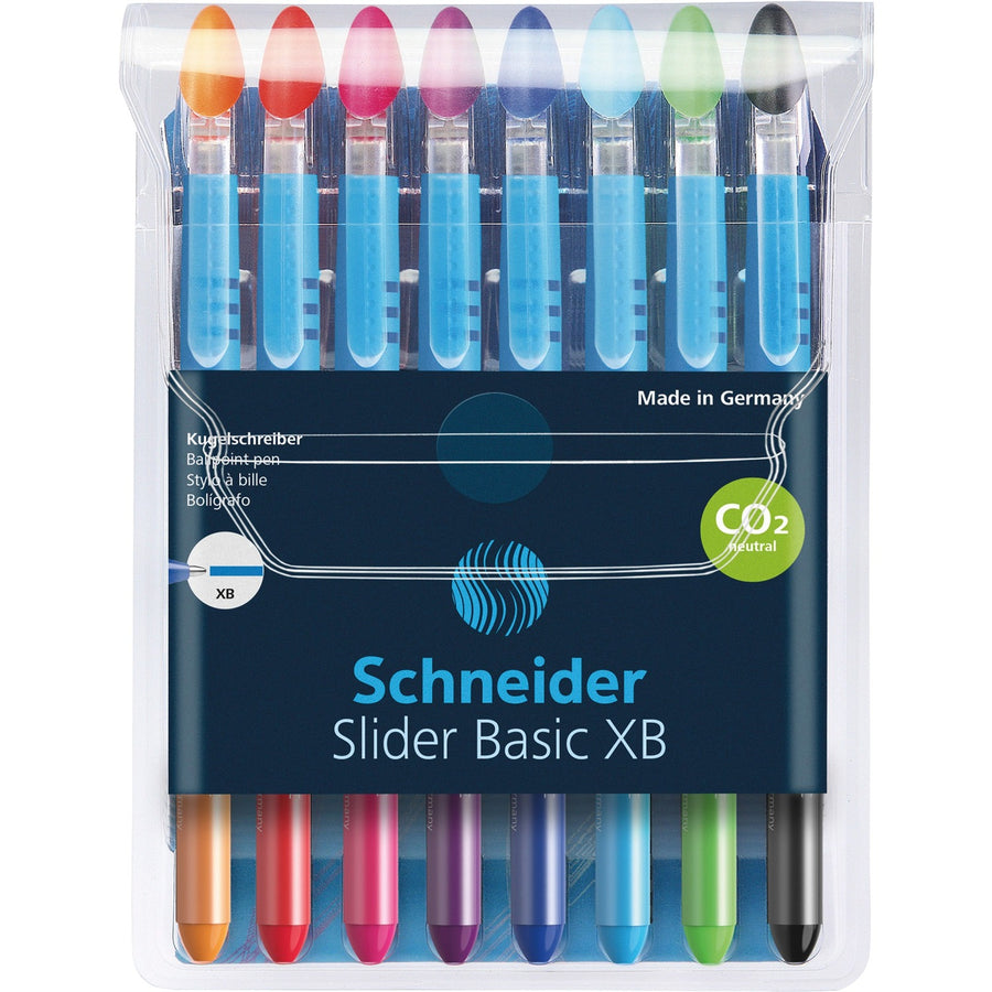 Schneider Schreibger�te GmbH Schneider Slider Basic XB Ballpoint Pen Wallet, 1 Pack, RED151298