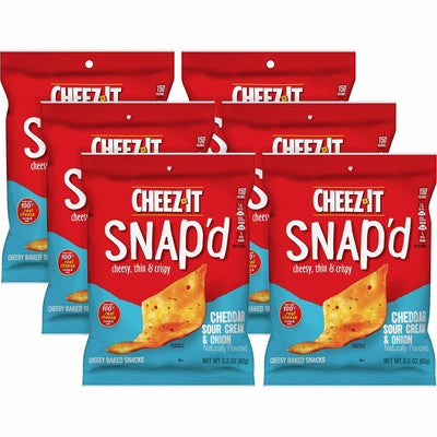 Kellanova Cheez-It Snap'd Cheddar Sour Cream & Onion Crackers, 6 / Carton, KEB11460