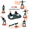 Floortex AFS-TEX Active Antimicrobial Exercise Wobble Balance Board, Black, FLRFCWB1420ABK